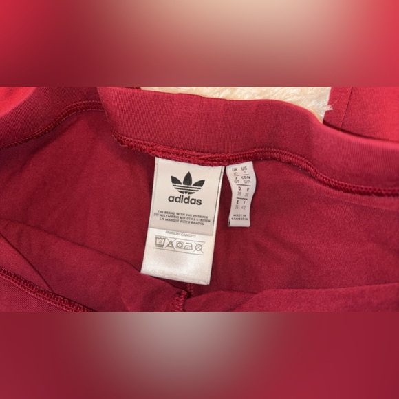 Adidas retro burgandy 2pc jogger set EUC - Picture 8 of 8
